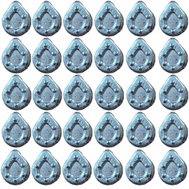 PRO FILSTAR Inline Flat Ground Lead Fishing Set 30 x 10 g - Gripper Lead Fishing - Fishing Lead Set - Ground Fishing - Pear Lead - Lead Weight - Fishing Lead - Flat Fishing Weights - Lead Weights -