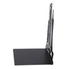 4pcs Bookends Black Architectural Style Decorative Non Slip Metal Desktop