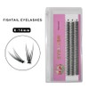 ADIYA Fishtail Eyelash Extensions 8-14mm Single Cluster Fans Eyelashes Fashion