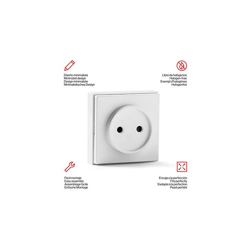 FAMATEL Socket without TTL I Surface-Mounted I 65 x 65