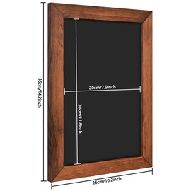 Umtiti Blackboard Magnetic Blackboard, 10" x 14" (26cm x 36cm), Pine Wood Framed Rustic Vintage Decor Chalkboard for Wedding, Kitchen, Bar, Restaurant, Home Menu (HB-BN-2636) DE