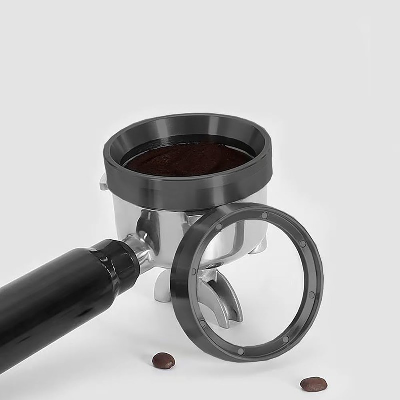 54mm Magnetic Espresso Dosing Ring, Stainless Steel Coffee Dosing Funnel