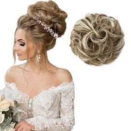 Messy Hair Bun Extensions Hair Hair Scrunchie Scrunchy Updo Hairpiece (M6PH613, One size)