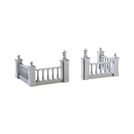 Lemax Village Collection Plaza Fence, Set of 4 #74237