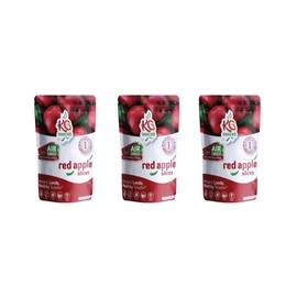 KuruGuru Dry Fruits - ONE Ingredient Air Dried Apple Slices, No Sugar Added, 100% Natural, GMO Free, Gluten Free, Vegan Friendly - Chewy Soft Texture (Pack of 3) (2oz-57g Each) Packed Fresh in Resealable Bag - Sweet Snack, Healthy Food, Naturally Grown, Air Dried