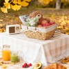 GYASVWU Wicker Picnic Baskets with Handles, Water Hyacinth Basket for