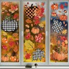 8 Sheet Fall Window Clings Decorations for Glass Windows, Thanksgiving