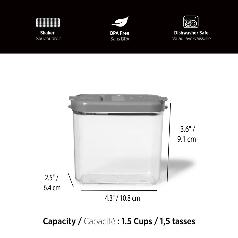 Starfrit PROKEEPER Mini Container with Integrated Shaker and Leveler -
