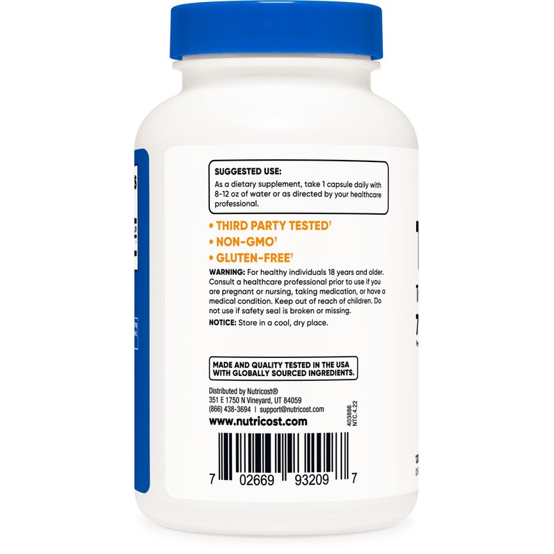 Nutricost TMG 750mg, 120 Capsules (3 Bottles)