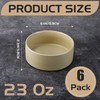 Jeffbaubl Cereal Bowls Set of 6, 6.1 Inch Ceramic Soup