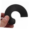 Tofficu 2pcs Silent Door Stopper Wedge Anti-Skid Half-Circle Design Plastic