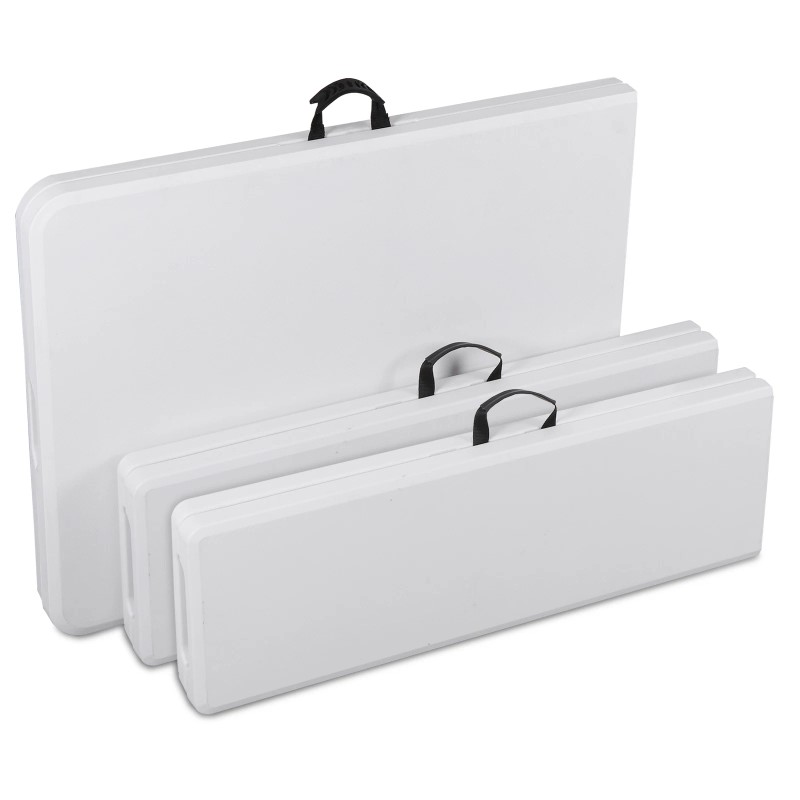 SEGAWE Folding Table Set w/2 Benches 6FT Camping Picnic Table