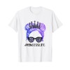 Classy Princess Life Leopard Print Shades Cool Messy Bun T-Shirt