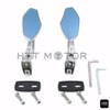 HTTMT- Chrome Adjustable Diamond Base Mirrors Rearview Compatible with Suzuk