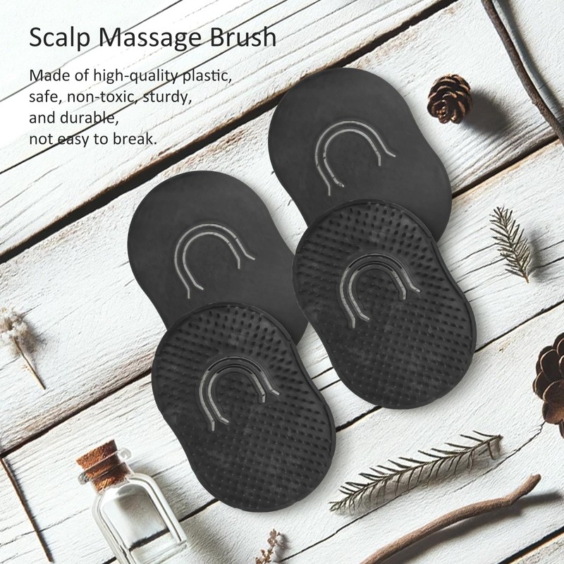 4-Pack Pocket Palm Combs – Versatile Shampoo and Massage Hair