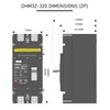 DIHOOL 200 Amp DC Circuit Breaker,2P 1000V 20kA Breaking Capacity