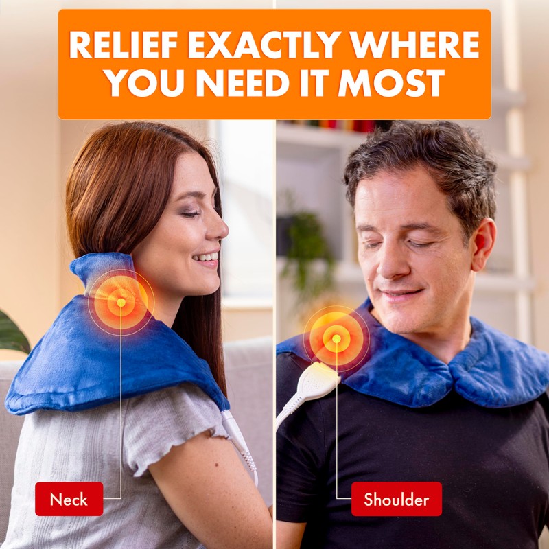 Veridian Healthcare Deluxe Heating Pad Wrap for Shoulder and Neck,