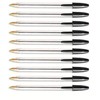 100x Bic Cristal Medium 1.0mm Ball Point Pens BLACK Ballpoint