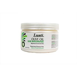 Lusti Olive Oil Hair Mayonnaise, 8 fl oz - Rejuvenate Hair & Scalp - Repair Dry and Damaged Hair