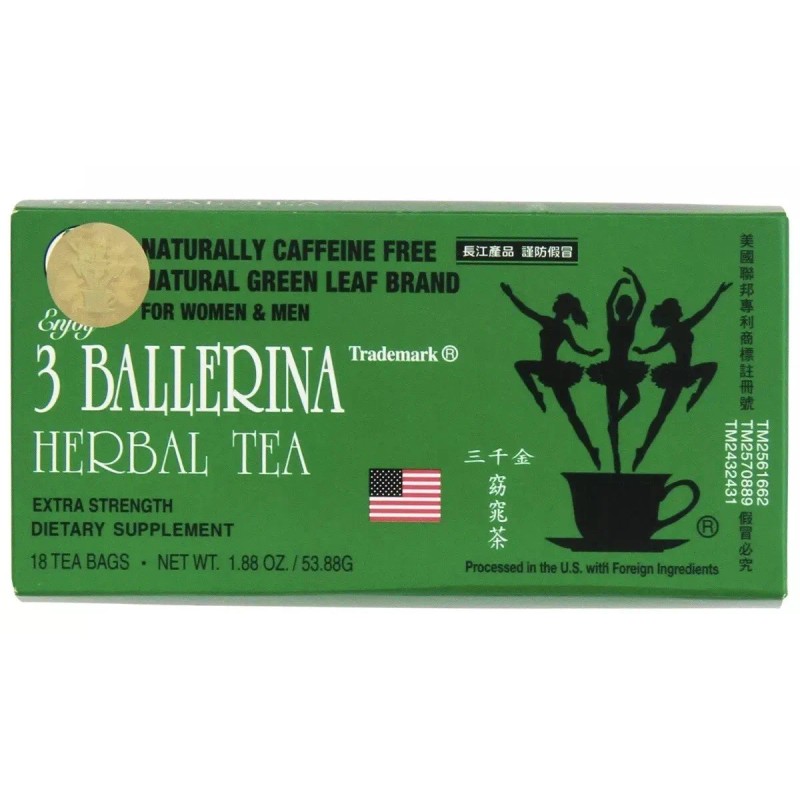 3 Boxes - 3 Ballerina Extra Strength Herbal Dieter's Tea