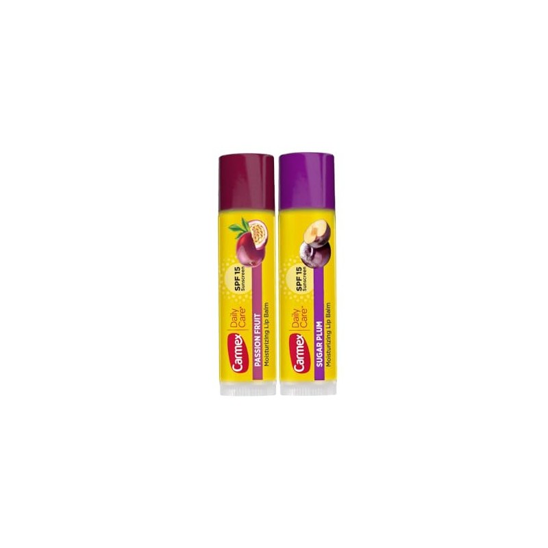 Bálsamo para labios Carmex Daily Care duo pack passion fruit
