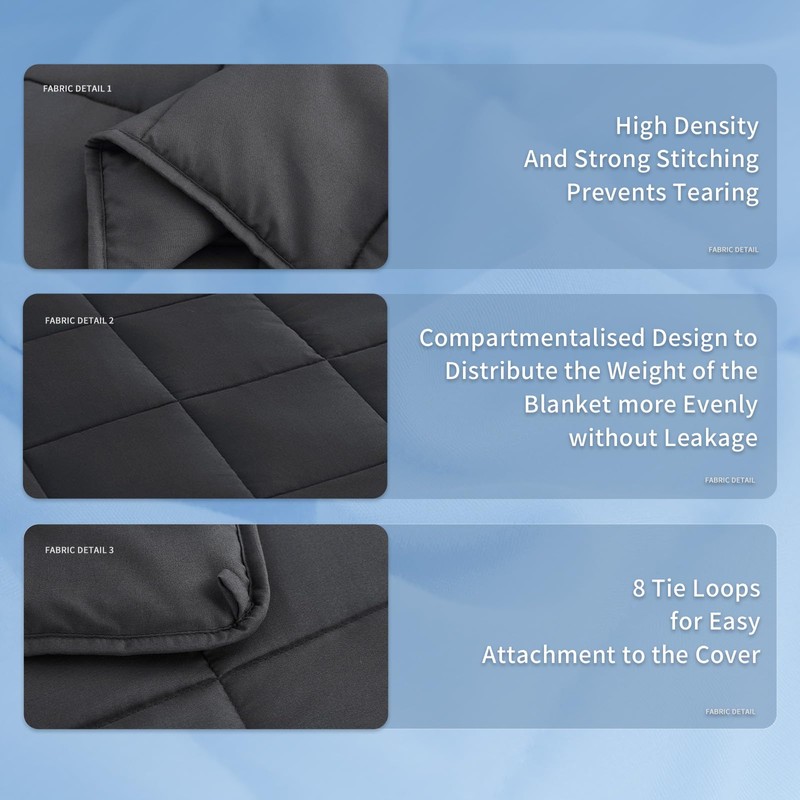 Topcee Weighted Blanket for Adults (15 lbs, 48" x 72")