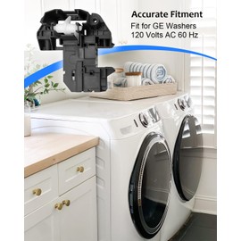 Washer Lid Lock Switch Fit for GE Washing Machine, Washer Latch Lock Replace WH44X10288, Washing Machine Door Latch Lid Lock