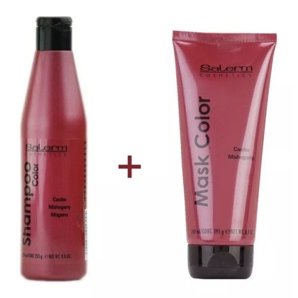 Salerm Shampoo 250ml + Mascarilla 200ml Color Caoba