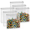 Hoyula 6 Pack Transparent Toy Storage Bag, Clear Toy Organizer
