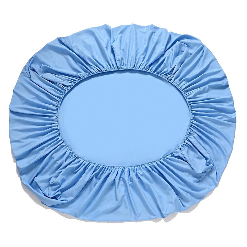 KHIM 100% Cotton 25CM/10inch Deep Fitted Sheet Single, Double, King