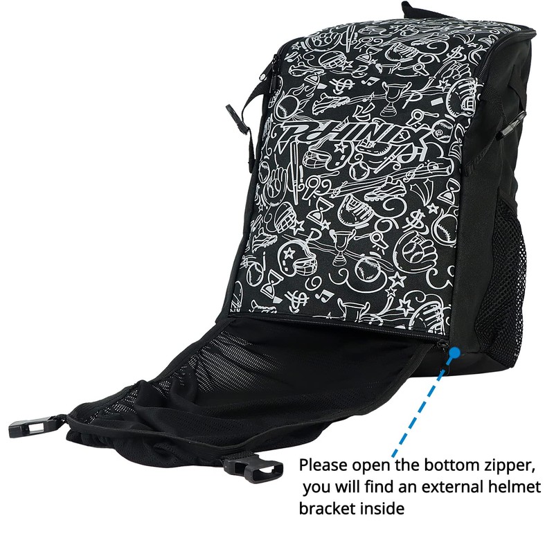 PHINIX Mochila de béisbol, T-ball o softball para casco de
