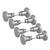 BigDean Aluminium Room Door Knobs Button Pusher - Coated Aluminium