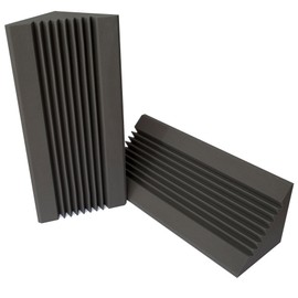 Pro Acoustic AFBT02 – 2-Pack Corner Acoustic Panels – 915 x 445mm Acoustic Padding for Wall – Bass Traps for Recording Studio, Home Cinema – Prevent Echo, Improve Acoustics