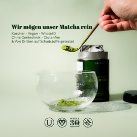 Midori Spring Matcha powder for drinks, pastries and tea, ceremonial emerald, 100 g (non-organic)