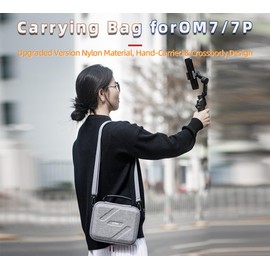 Hard Carrying Case for DJI Osmo Mobile 7/Osmo Mobile 7P, Large Capacity Waterproof Anti-Drop Portable Travel Shoulder Bag and Handbag 2 in 1