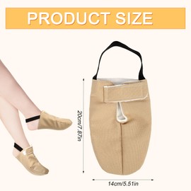 2pcs Castor Oil Pack for Front Feet, Comfortable Foot Castor Oil Pack Reusable Castor Oil Wrap Organic Castor Oil Compress Wrap for Women (Castor Oil Not Included)