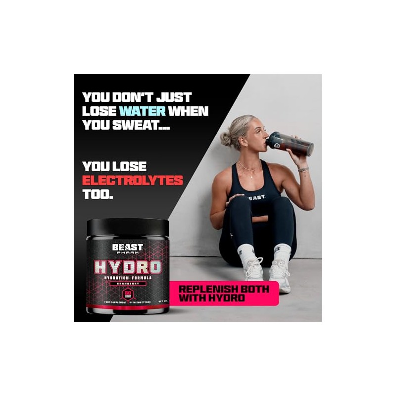 Beast Hydro Electrolytes Powder 60 Servings Keto Electrolyte Drinks for