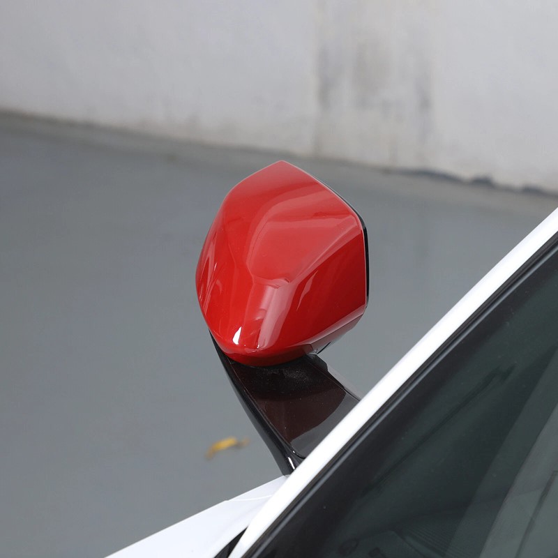 carcartrim-2022 Red ABS Side Mirror Cover Cap For C8 Corvette