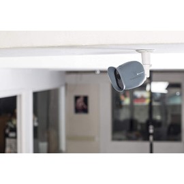 Wasserstein Adjustable Metal Wall Mount Compatible with Arlo Essential/XL Gen 2/Arlo Pro/2/3/4/Arlo Pro 5s/Ultra/Ultra 2 & Others - Ring Stick Up Cam Pro Battery, Wyze Cam Outdoor/Pan (2-Pack, White)