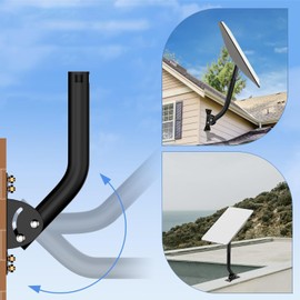 Allmaybe Adjustable Starlink Mounting Kit for Starlink Dishy Mast Starlink V2 Satellite Internet Installation Kit Accessories