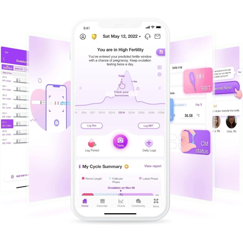 Easy@Home 100 LH Ovulation Test Strips + 100 Cups –