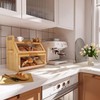 BAMBANG Extra Large Bread Box, Double Layer Bread Box for