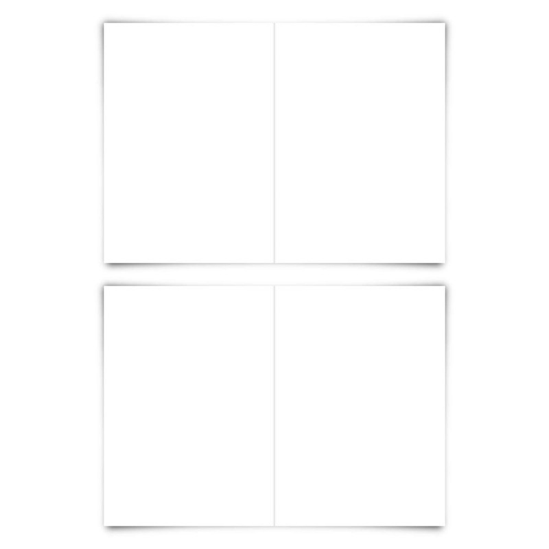 50 Blank Folding Cards Portrait DIN A6 148 x 105