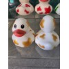Approx 2"- Color Cow Print Rubber Ducks (#6) - J33Ps