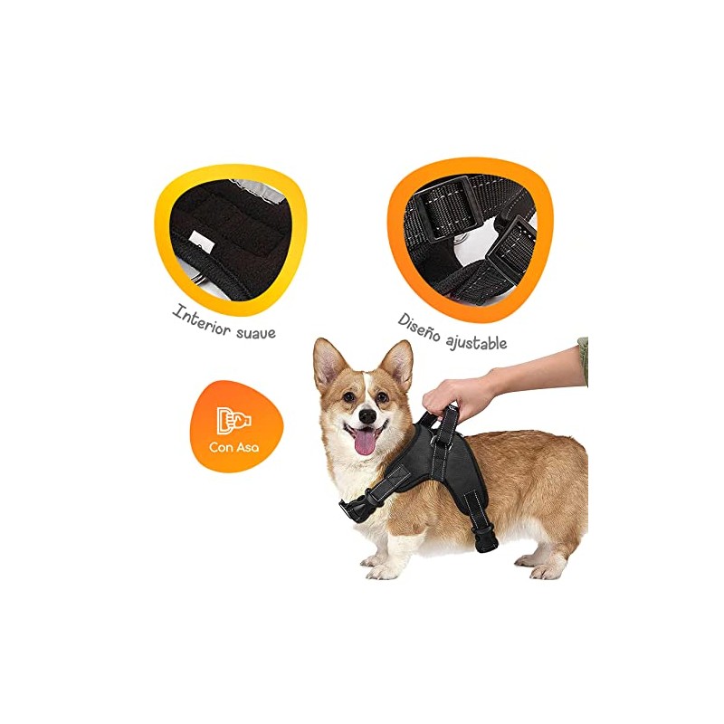 MASCRETTA Arnés Pechera Deportiva Reflectante para Perro Talla Grande