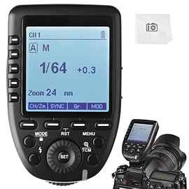 Godox Xpro-N TTL 2.4G Wireless Flash Trigger Compatible Nikon Hotshoe Camera, 1/8000s HSS, X System LCD Screen Transmitter 16 Groups 32 Channels with 11 Customizable Functions, 5 Dedicated Groups