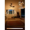 Unbranded 28" Smart Ceiling Fan Light LED, Remote App Control,