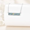 Mountain Necklace Sterling Silver Turquoise Mountain Pendant Teardrop Jewelry Gifts