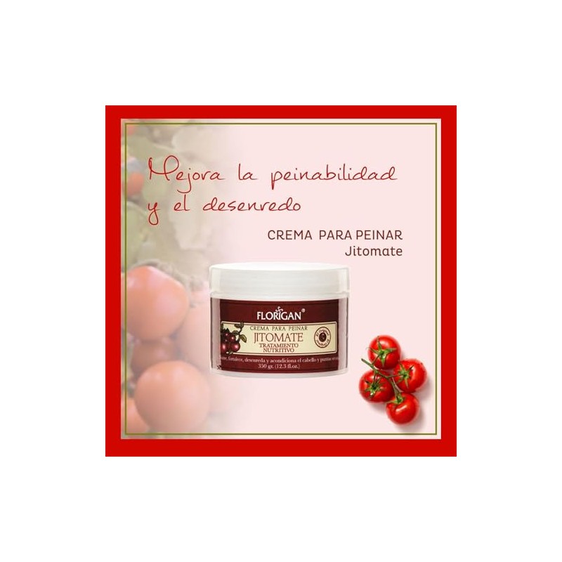 FLORIGAN Crema Para Peinar Jitomate 350grs. FLORIGAN