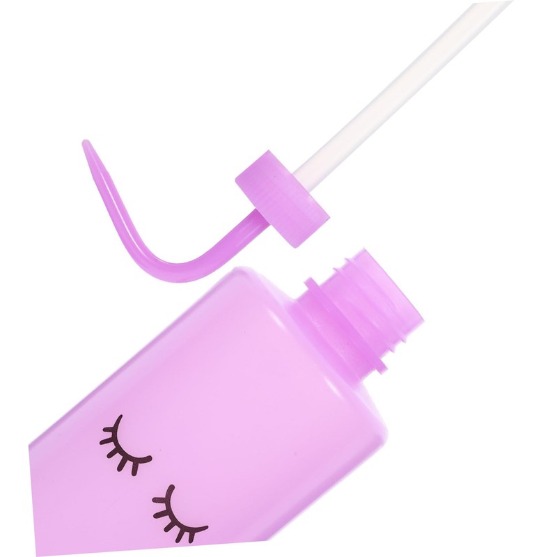 Baluue 2pcs Eyelash Washing Bottles Squeeze Bottle Narrow Spout for